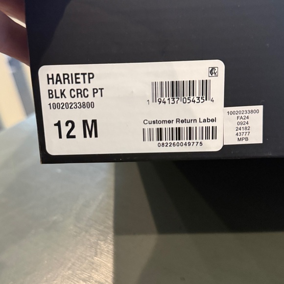 New I. N. C. International Concepts Croc Bootie Hariet Lace Up Black size 12 - Picture 9 of 9